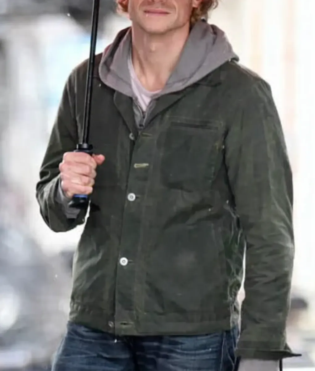Clayface Tom Rhys Harries Green Cotton Jacket - Front