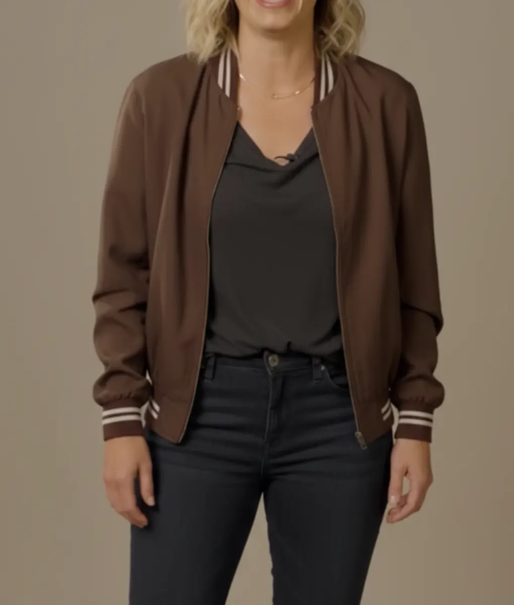 Dear Life Brooke Satchwell Bomber Jacket - Front