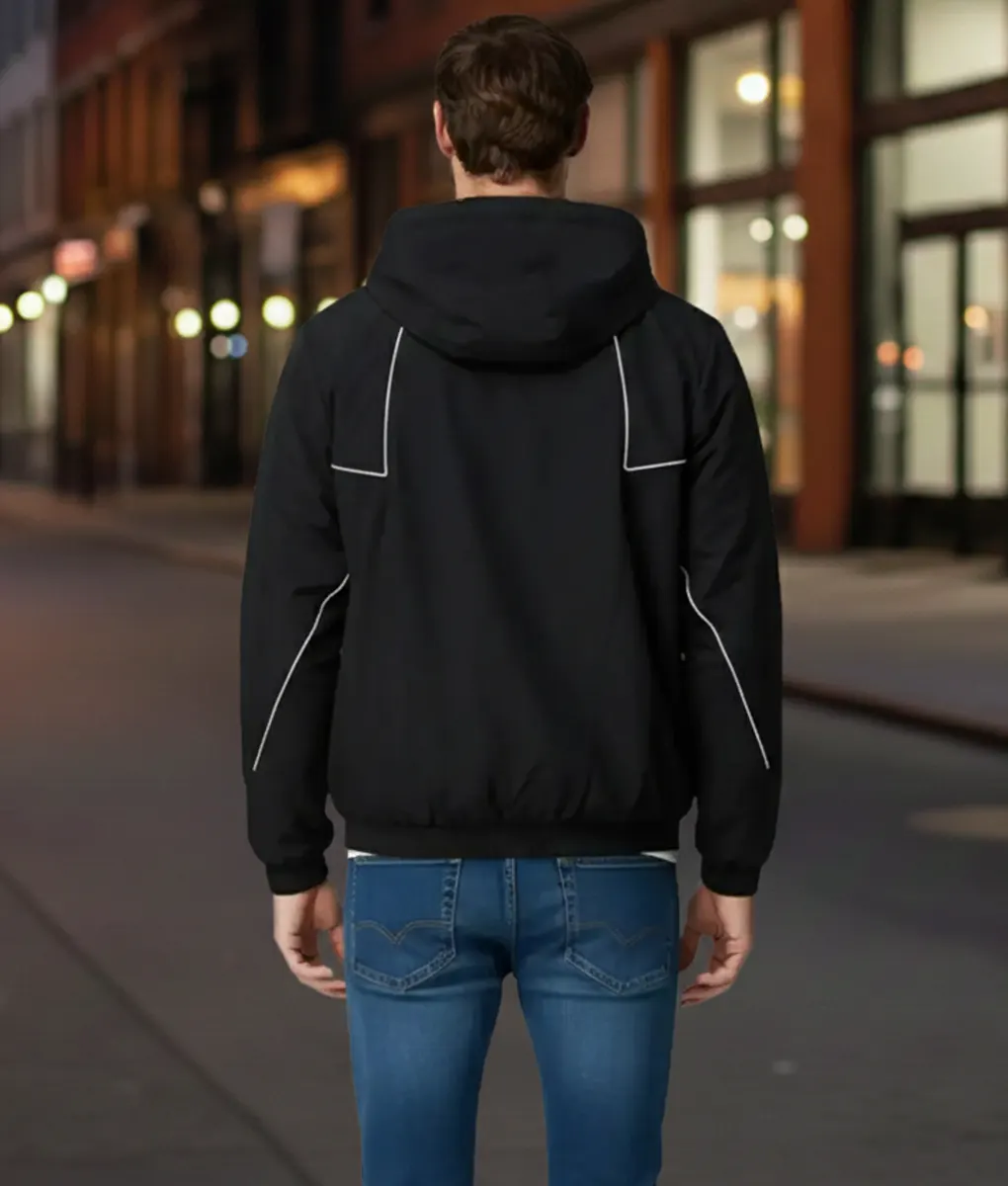 Marty Supreme Timothée Chalamet (Marty Mauser) Black Hooded Jacket