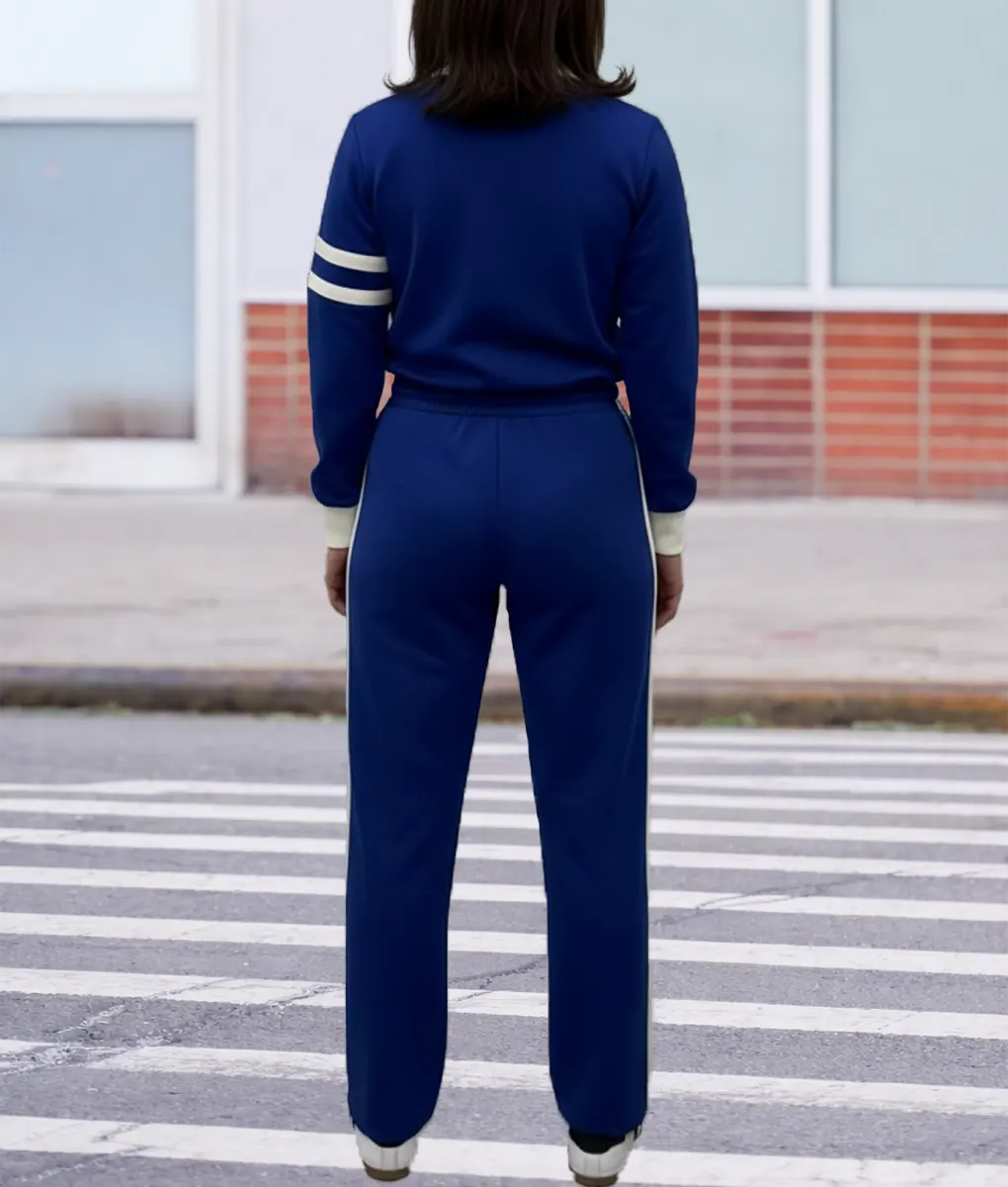 Ponies S01 Emilia Clarke Blue Tracksuit - Back