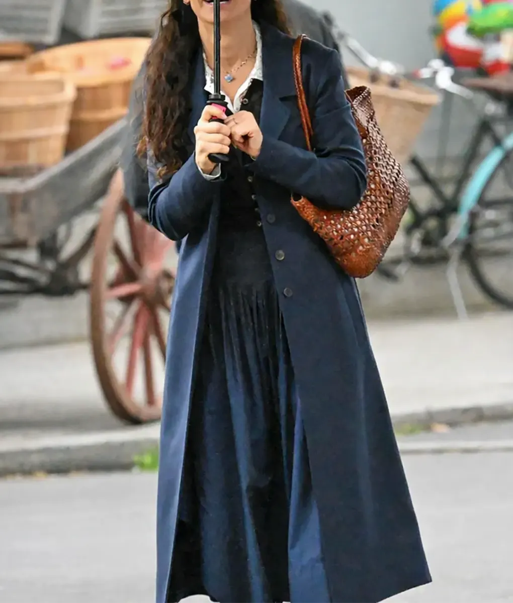 Practical Magic 2 Sandra Bullock Blue Coat - Front