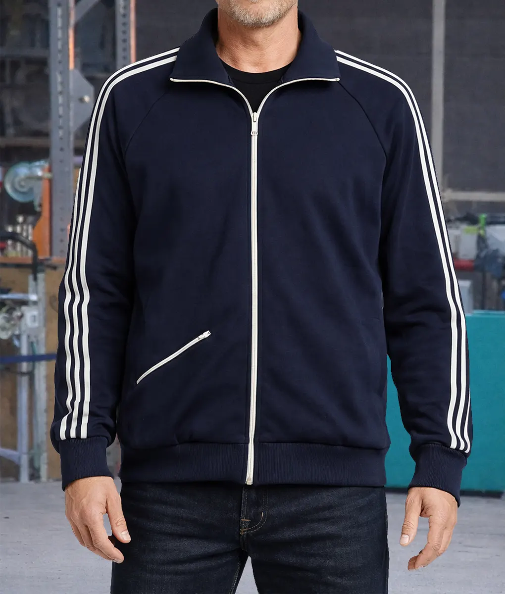 The Adventures Of Cliff Booth Brad Pitt Track Jacket - Front