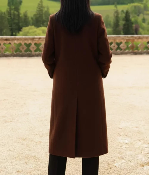 The Traitors UK S04 Claudia Winkleman Wool Coat - Back