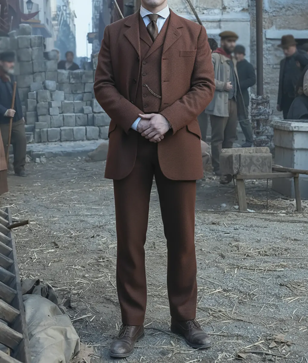Young Sherlock D&oacute;nal Finn 3 Piece Suit - Front