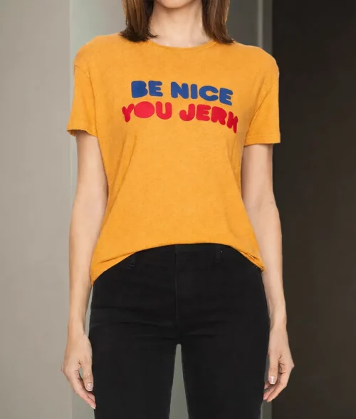 Shrinking Christa Miller Yellow Tshirt - Front