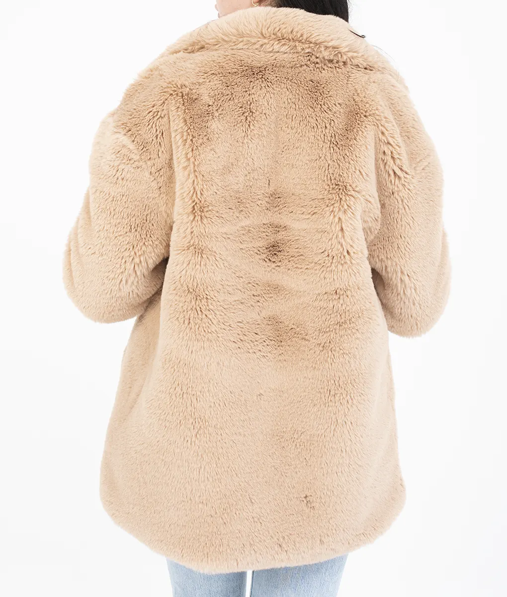 Arielle Women's Brown Fur Coat (3)