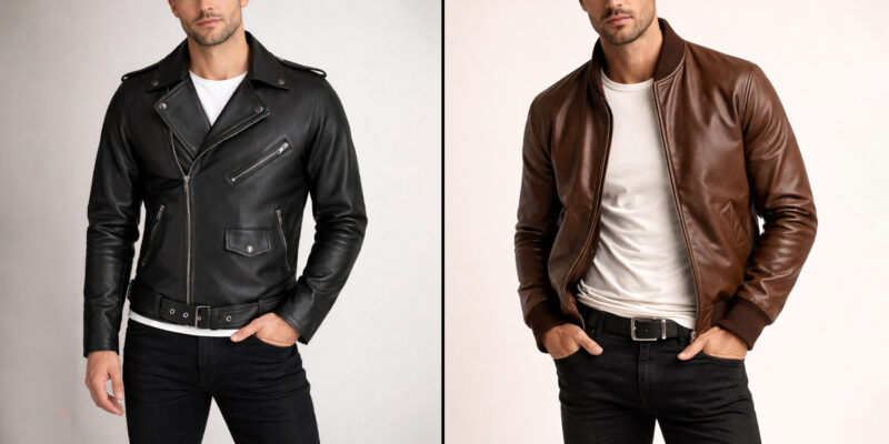 biker jacket vs bomber jacket