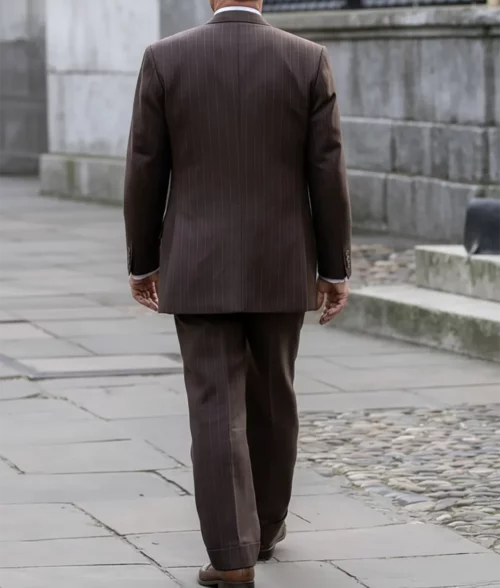 Grantchester Robson Green Brown Suit - Back