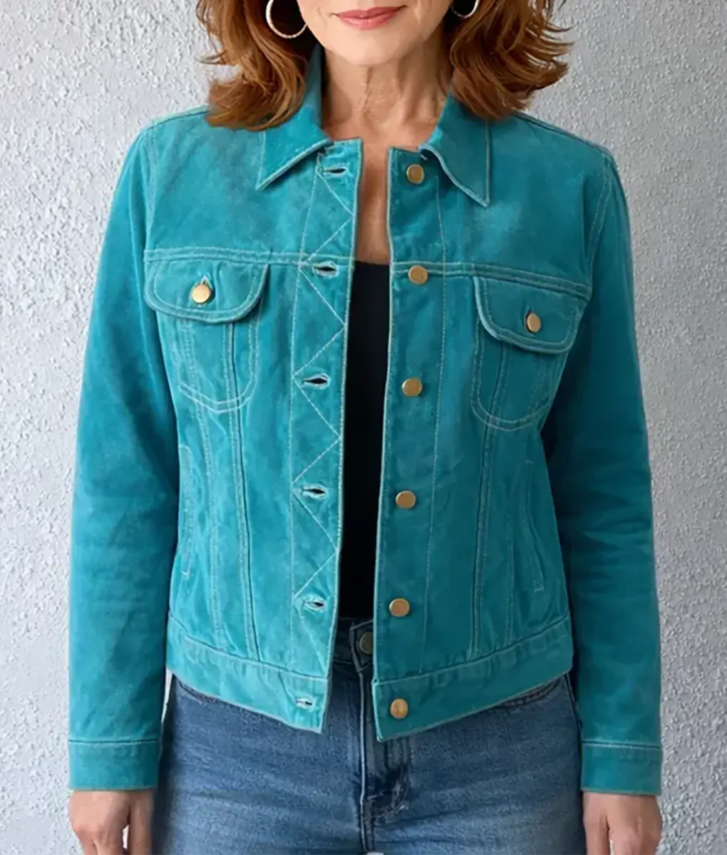 Happys Place S02 Reba McEntire Suede Jacket - Front