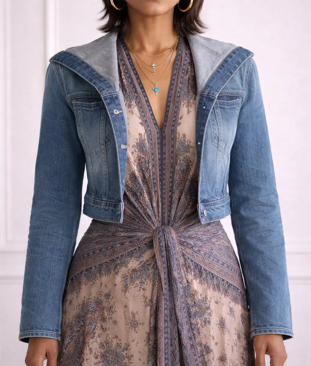 Imperfect Women Kerry Washington (Eleanor) Denim Hooded Jacket | TLC Imperfect Women Kerry Washington (Eleanor) Denim Hooded Jacket | TLC