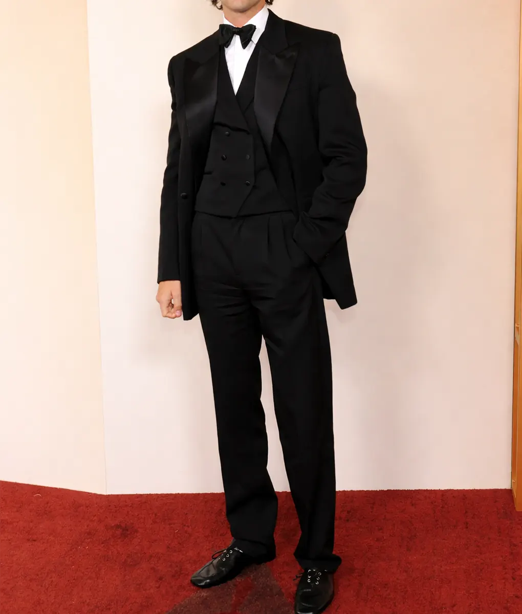 Jacob Elordi Black Suit - Front