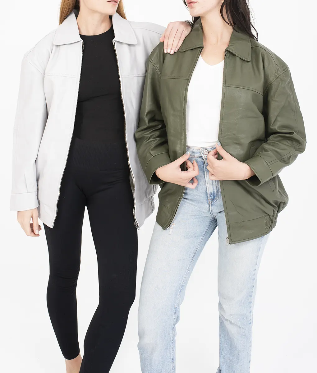 Margaret Women's Oversized Leather Jacket (2)