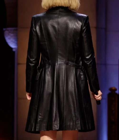 Prodigal Daughter Taylor Tomlinson Black Leather Coat - Back
