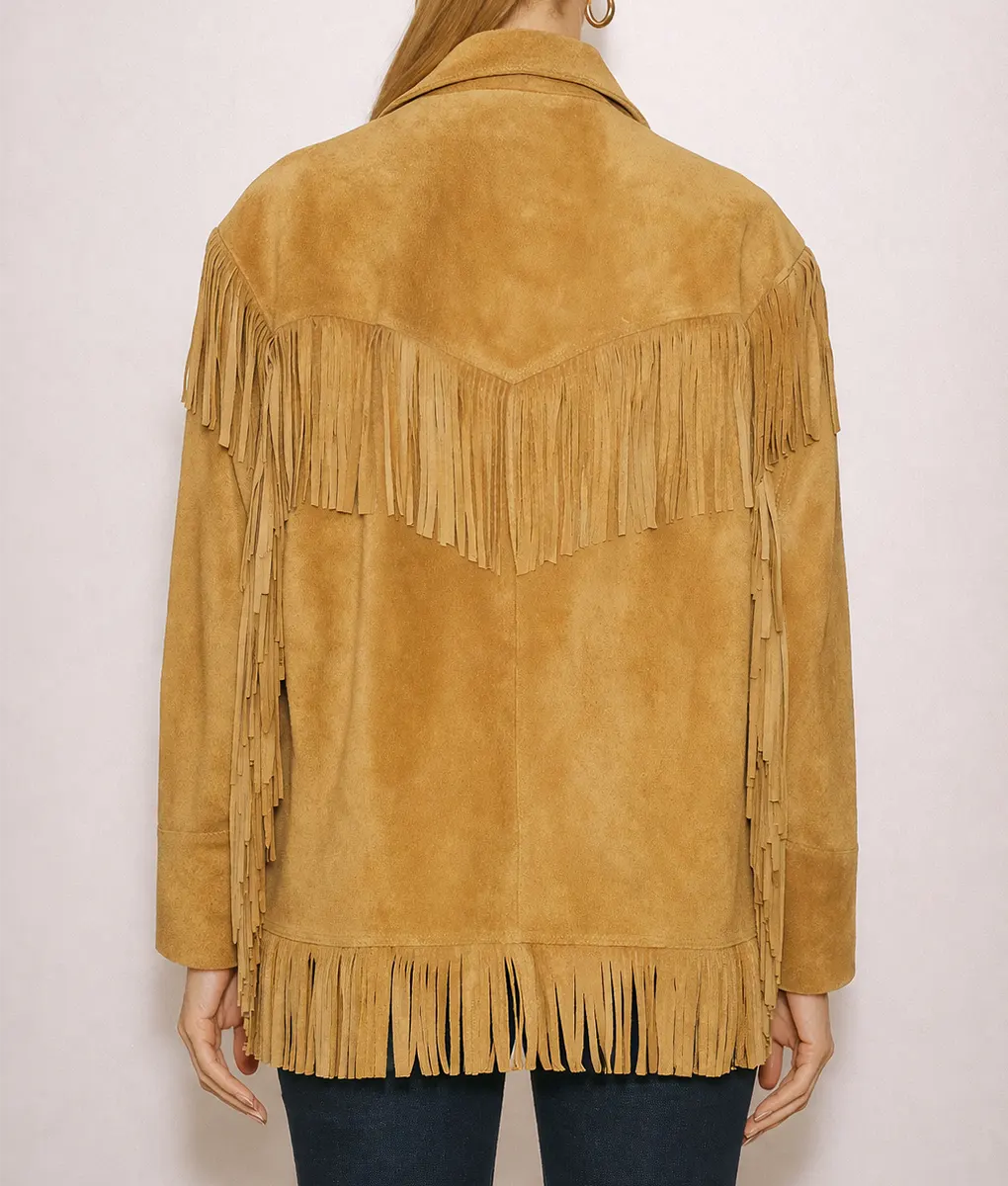 Real Housewives Of Beverly Hills Rachel Zoe Suede Jacket - Back