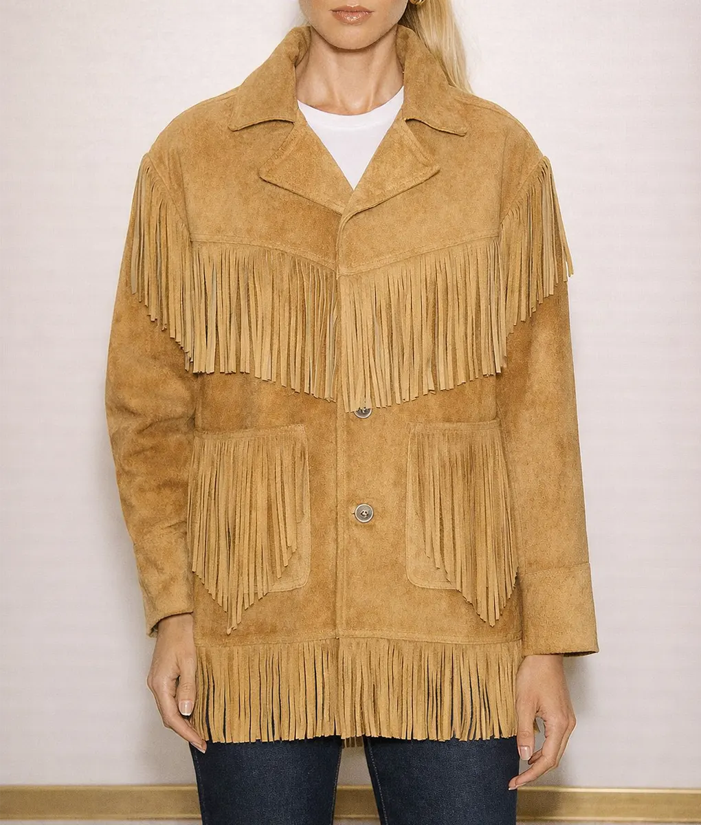 Real Housewives Of Beverly Hills Rachel Zoe Suede Jacket - Front