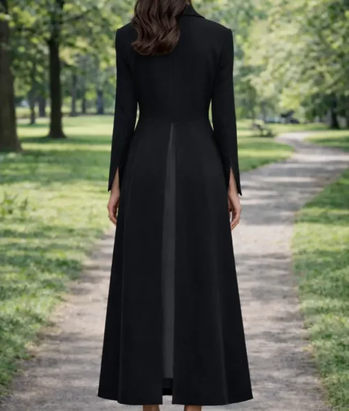 The Devil Wears Prada 2 Anne Hathaway Black Coat - Back