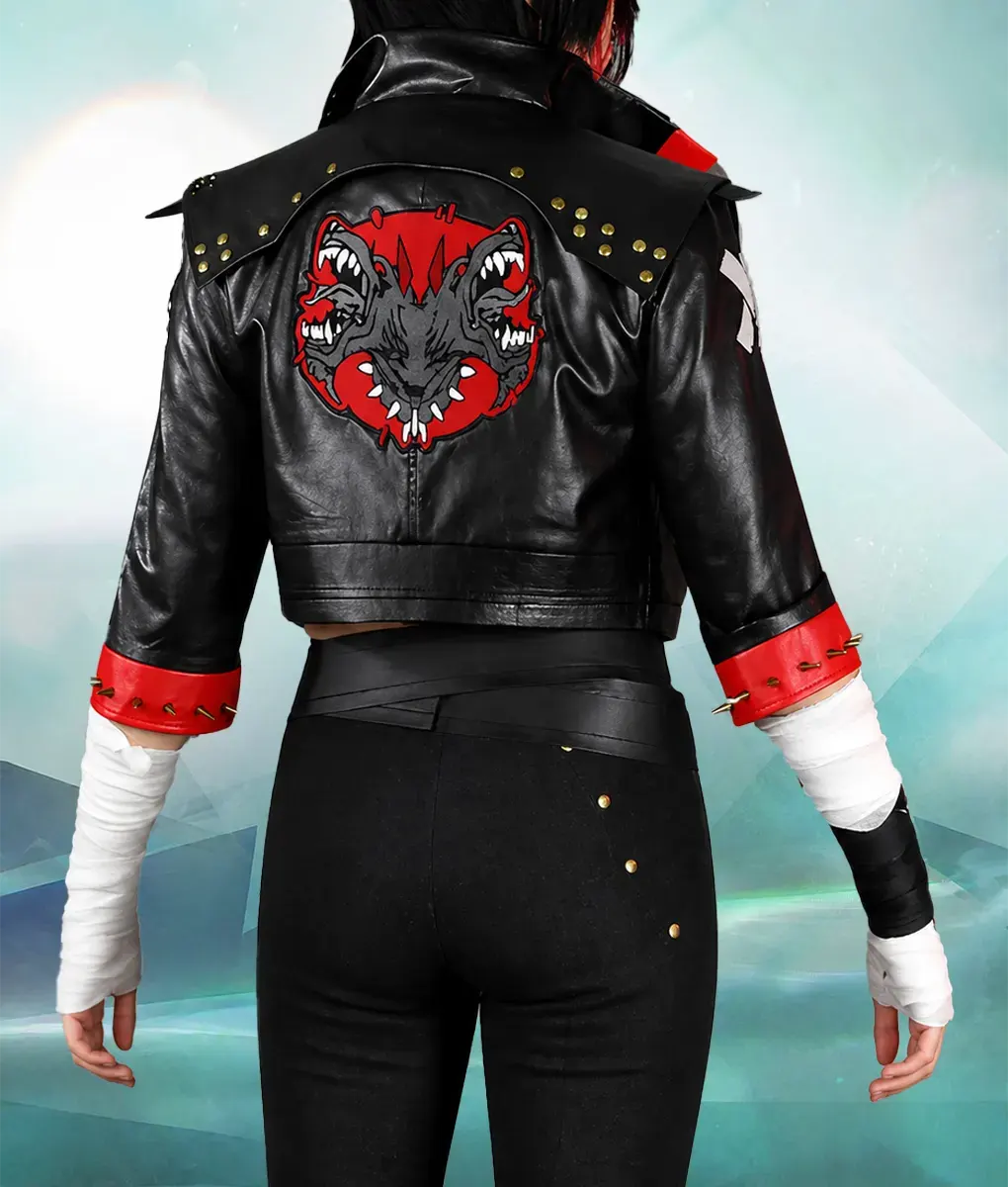 Arcane Season 2 Vi Studded Leather Jacket - Back