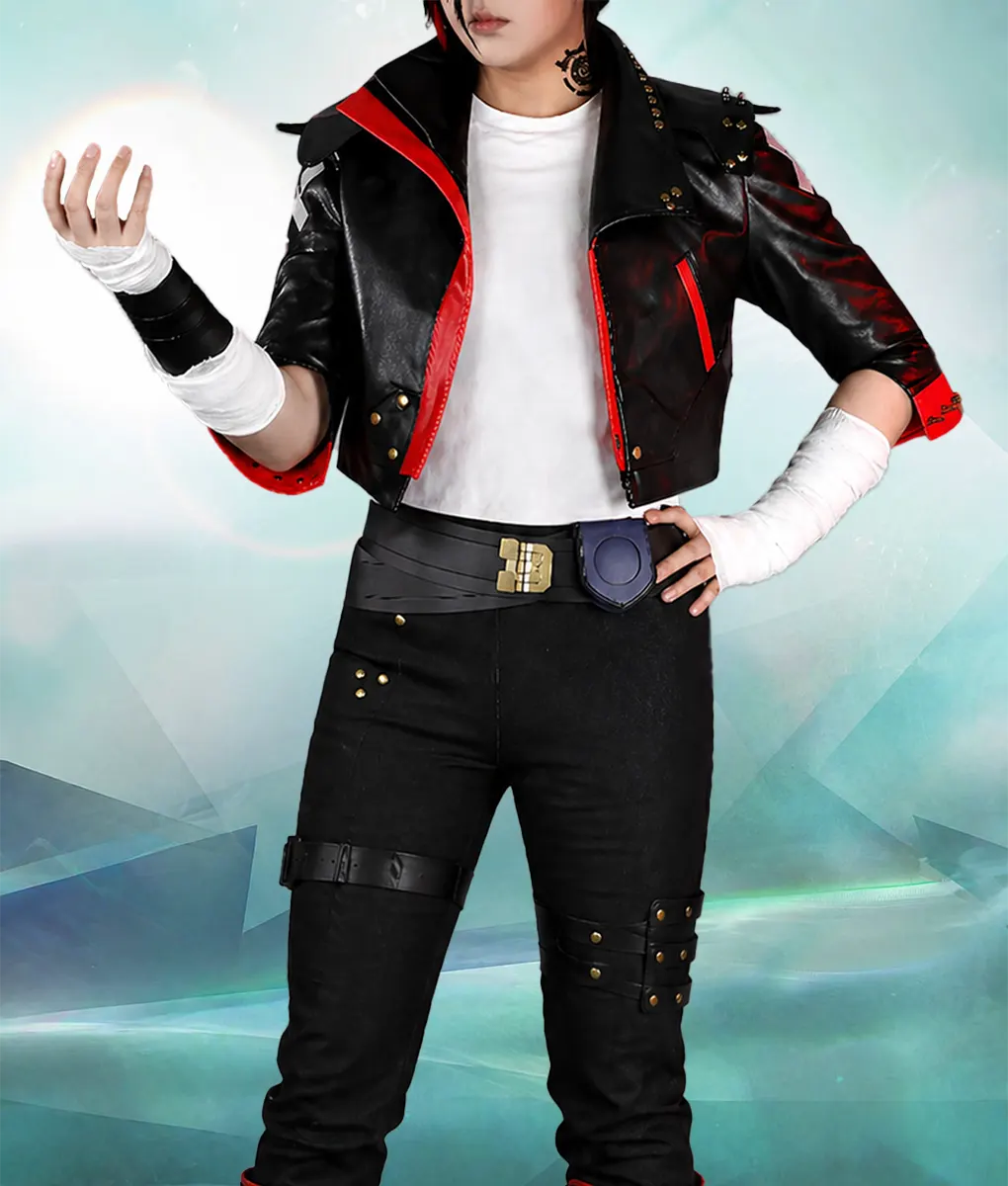 Arcane Season 2 Vi Studded Leather Jacket - Front