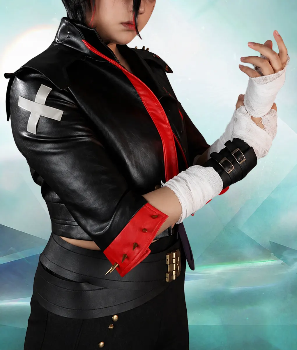 Arcane Season 2 Vi Studded Leather Jacket - Side