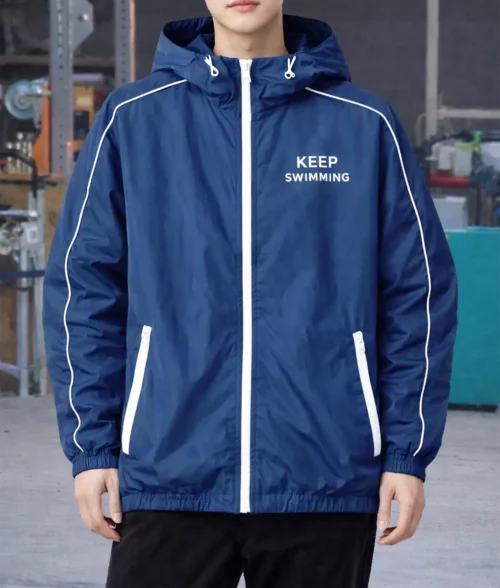 BTS Keep Swimming Blue Hooded Jacket | TLC
