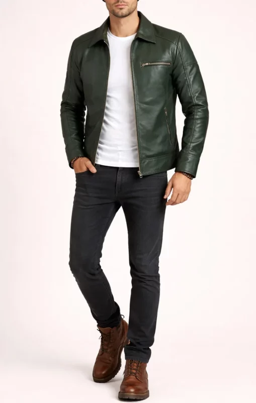 how to wear a biker jacket men