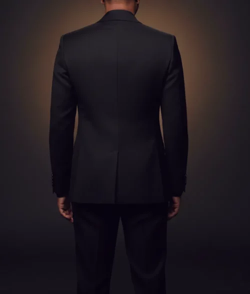 John Legend Crystal Embellished Black Blazer - Back