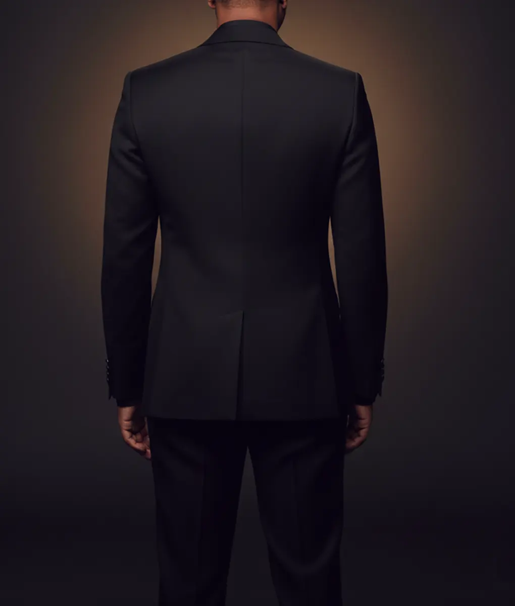 John Legend Crystal Embellished Black Blazer - Back