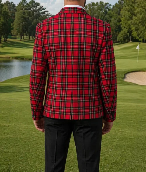 Matt Fitzpatrick Checkered Blazer - Back