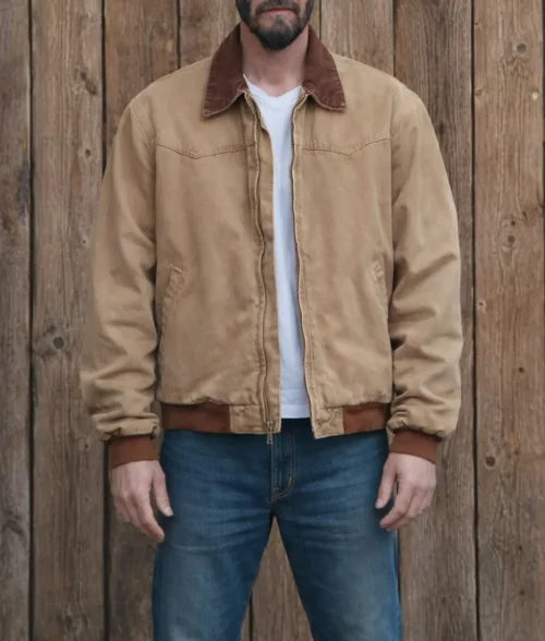 Outcome Keanu Reeves Brown Bomber Jacket