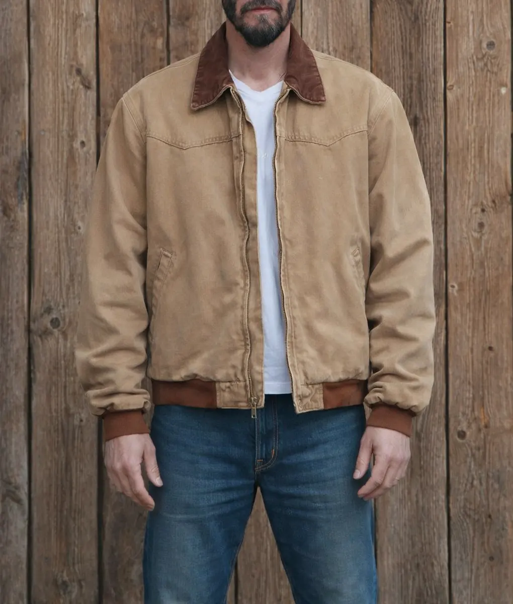Outcome Keanu Reeves Brown Bomber Jacket