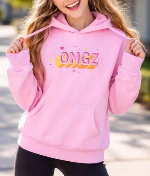 Salish Matter OMGZ Pink Hoodie - Front