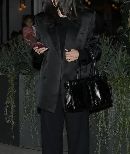 Selena Gomez Double Breasted Oversized Blazer - Front