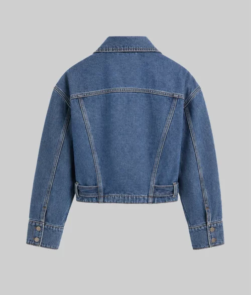 Off Campus Ella Bright Denim Jacket - Back