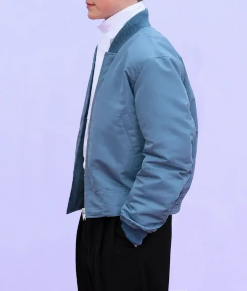 Owen Cooper Satin Bomber Jacket - Side