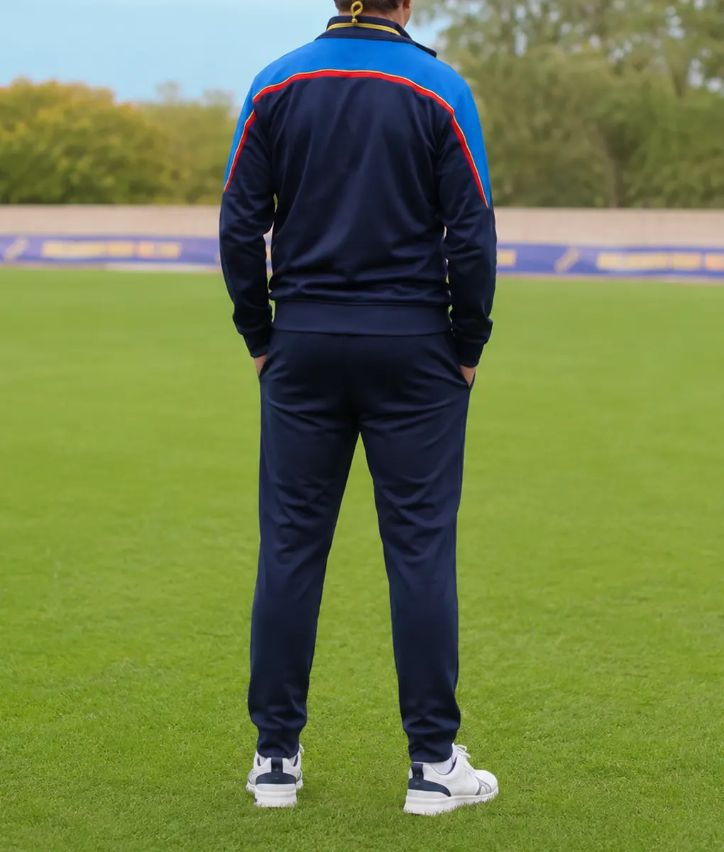 Ted Lasso S04 Jason Sudeikis Blue Tracksuit - Back
