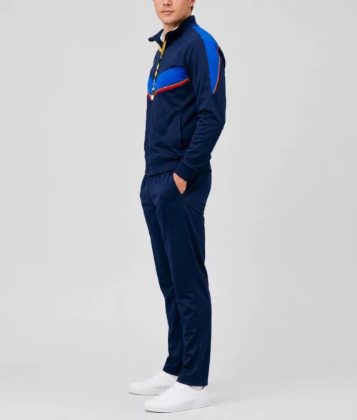Ted Lasso S04 Jason Sudeikis Blue Tracksuit - Side