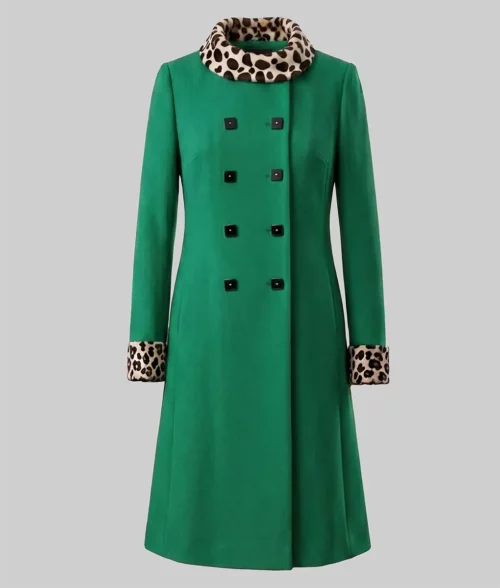 The Devil Wears Prada Anne Hathaway Green Coat - Front