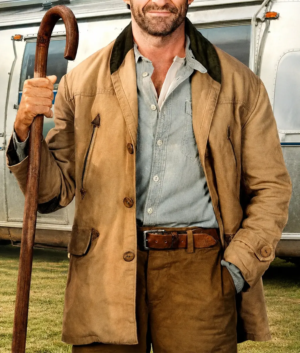 The Sheep Detectives Hugh Jackman Cotton Jacket - Front