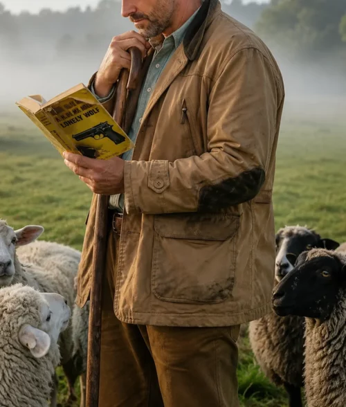 The Sheep Detectives Hugh Jackman Cotton Jacket - Side