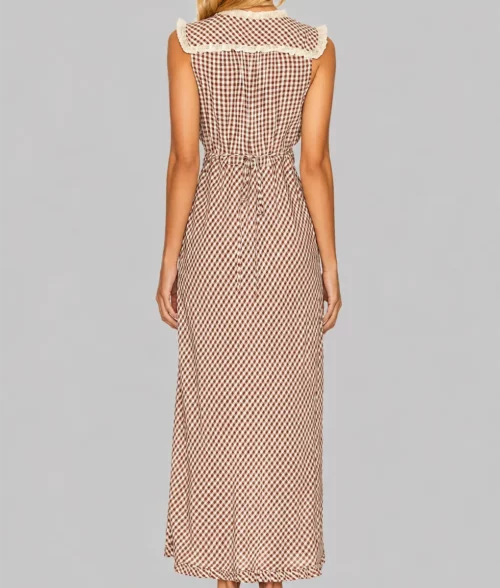Beth Dutton Check Dress - Back