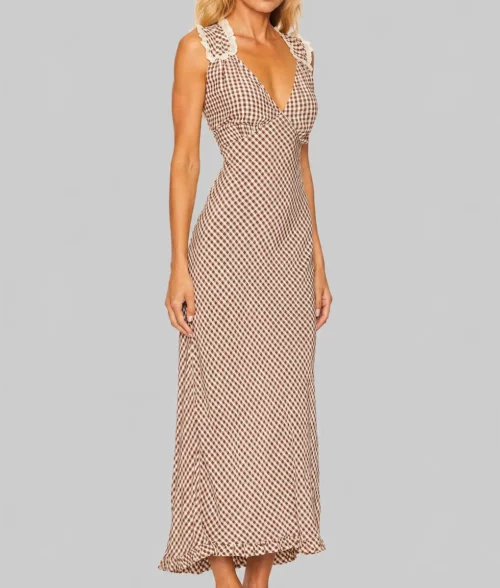 Beth Dutton Check Dress - Side