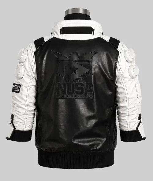 Cyberpunk 2077 White Nusa Jacket - Back