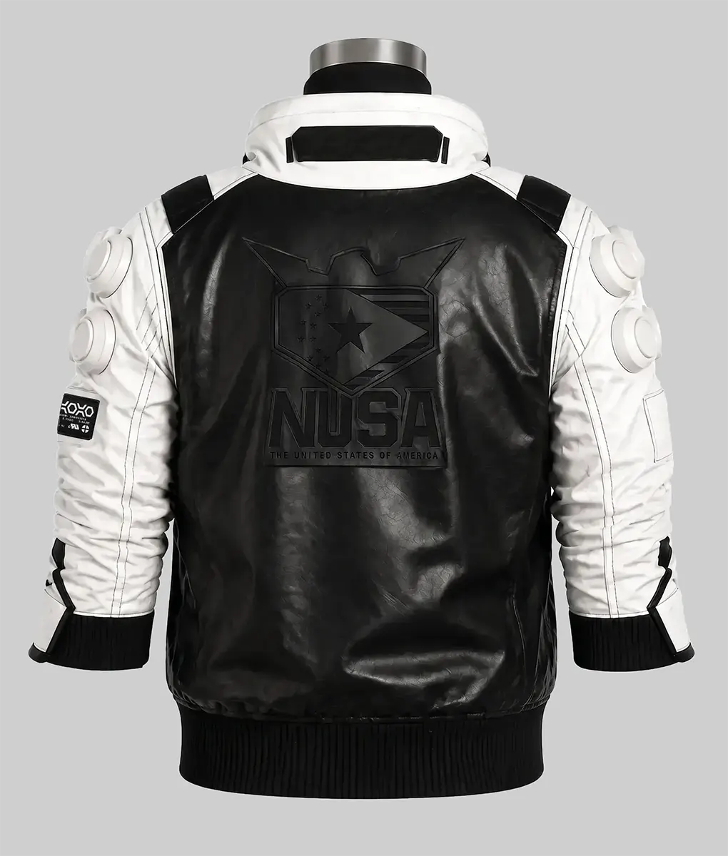 Cyberpunk 2077 White Nusa Jacket - Back