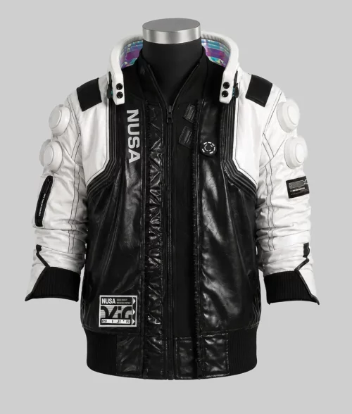 Cyberpunk 2077 White Nusa Jacket - Front
