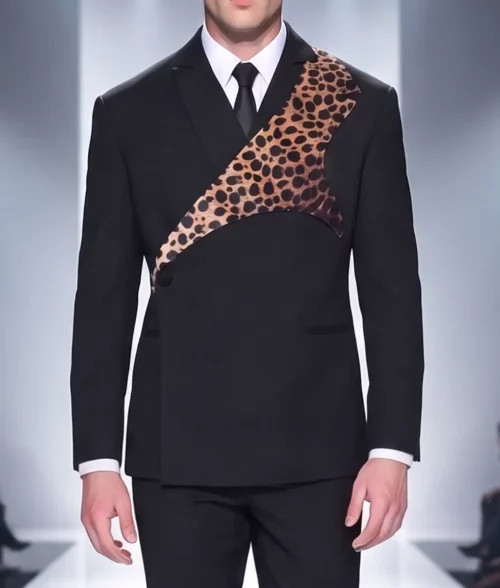 DR Congo Léopard Suit - Blazer Front