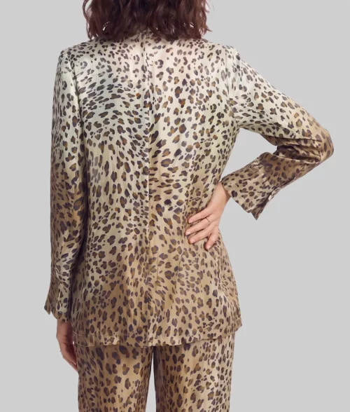 Dutton Ranch 2026 Annette Bening Leopard Print Blazer - Back