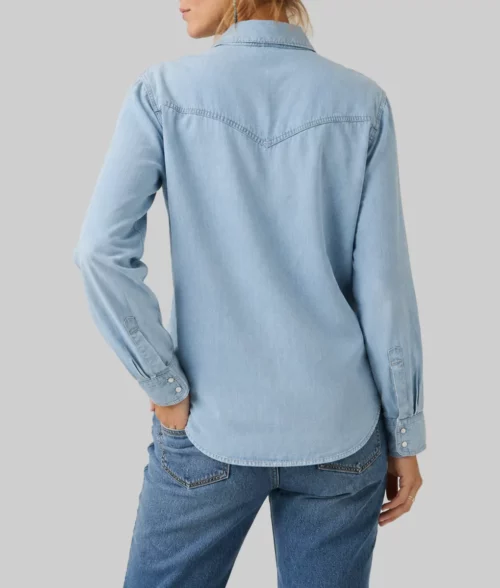 Dutton Ranch Kelly Reilly Denim Shirt - Back