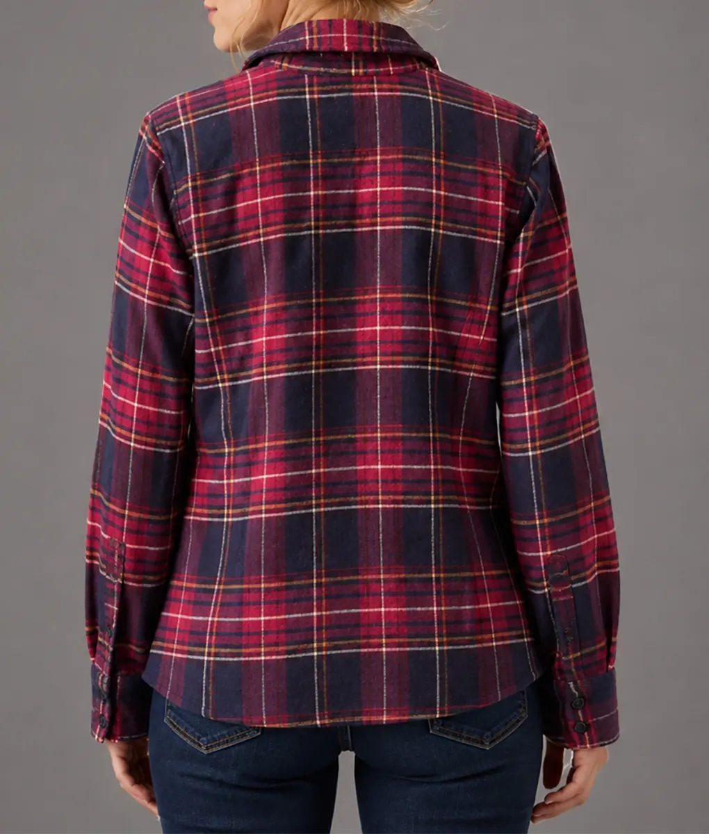 Dutton Ranch Kelly Reilly Flannel Shirt - Back View