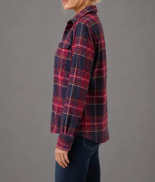 Dutton Ranch Kelly Reilly Flannel Shirt - Side View
