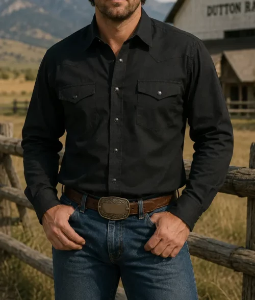 Cole Hauser Black Shirt - Image 4